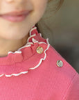 Tartine et Chocolat Peony Ribbed Mock Turtleneck