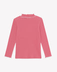Tartine et Chocolat Peony Ribbed Mock Turtleneck