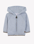 Blue Wool Cashmere Wool Cashmere Hoodie