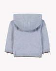Blue Wool Cashmere Wool Cashmere Hoodie