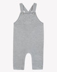 Grey Wool Cashmere Cableknit Overalls