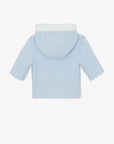 Light Blue Cotton Cashmere Baby Jacket