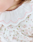 Tartine et Chocolat Velour Floral Romper