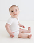 Organic Cotton Pointelle Shortseleve Coverall