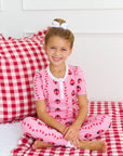Short Sleeve Sara Jane Pajamas- Ladybug