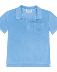 Le Merin Blue Terry Cloth Polo