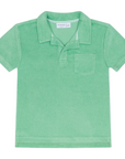 Gustavia Green Terry Cloth Polo