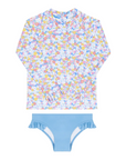 Jasmine Blossom Rashguard Swim Set