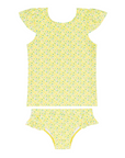 Petite Fleur Cap Sleeve Swim Set