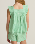 Gustavia Green Gingham Short Set