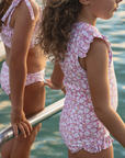 Blush Bloom Cap Sleeve One Piece