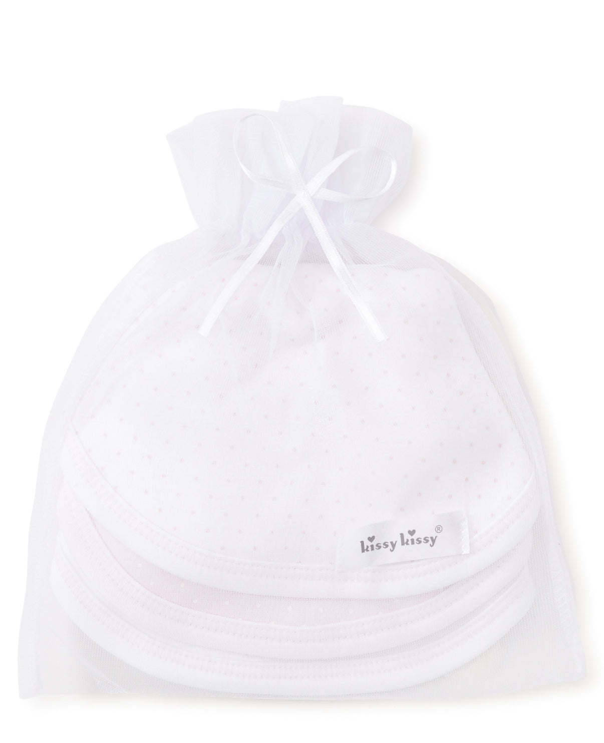 Kissy Kissy Pink Bib Set (of 3)