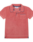 Poppy Red French Terry Polo