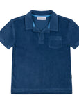 Navy French Terry Polo