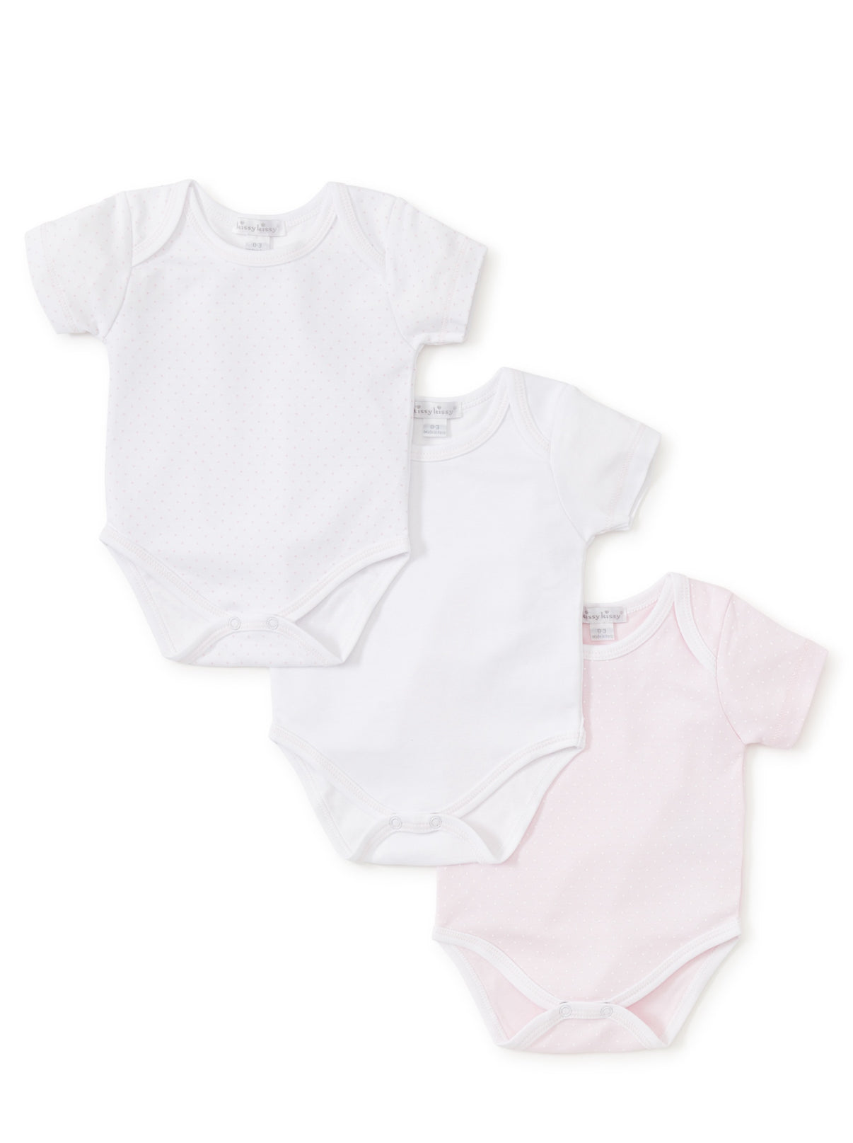 3 Pack Onesie Set- Pink