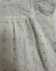 Girls Gold Embroidered Dress