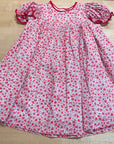 Amira Orange Ditsy Dress
