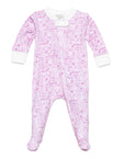 New York City Zip Footie - Pink