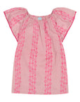 Pink Printed Capucine Girl's Caftan