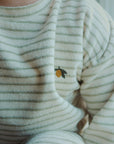 Green Stripe Terry Sweat Set