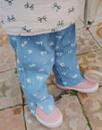 Organic Cotton Bow Print Vida Pants