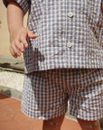 Organic Cotton Captain Check Kim Shorts