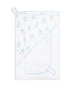 Blue Puppy Towel & Mitt