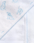 Blue Puppy Towel & Mitt