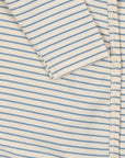 Blue Stripe Organic Cotton Romper