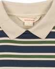 Striped Sweatshirt Polo