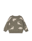 Dinosaur Intarsia Lapis Sweater