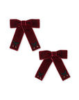 Red Velvet Cherry Bow (set of 2)