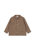 Organic Cotton Chocolate Check Flanel Shirt