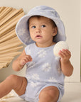 Cinch Playsuit Periwinkle Daisy