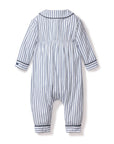 Navy Ticking Stripe Romper