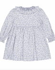 Adeline Blue Floral Smocked Dress