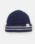 Navy Chunky Tennis Beanie