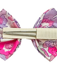 Liberty Print Small Alligator Clip Bow