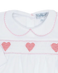 Heart Smocked Footie