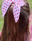 Heart Print Whimsy Bow