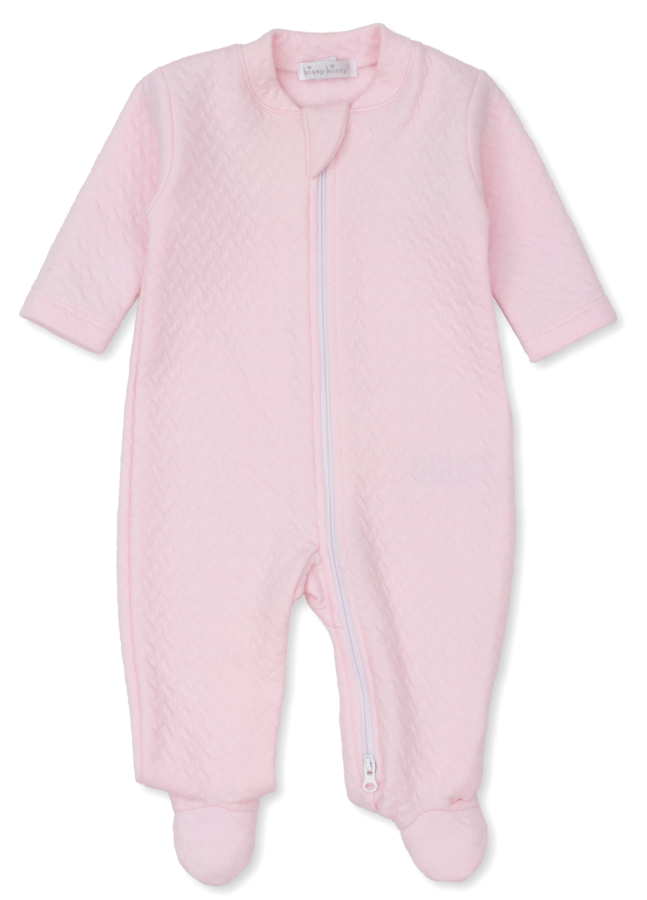 Kissy Kissy Jacquard Zip Footie