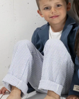 Blue Seersucker Pants