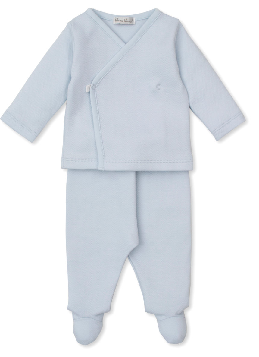 Kissy Kissy Blue Jacquard Take me Home Set