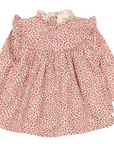 Buho Burgundy Speckle Baby Dress