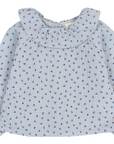 Buho Blue Floral Blouse