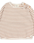 Buho Super Soft Ivory Striped Sweatshirt