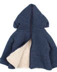Buho Navy Waffle Zip Back Jacket