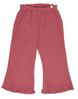 Buho Blush Ruffle Corduroy Pant