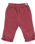 Buho Blush Ruffle Corduroy Pant