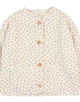 Girls Fleece Lined Floral Jacket